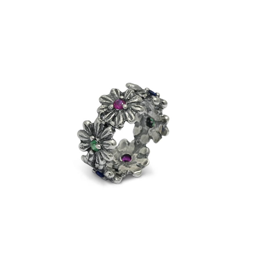Anello in argento Primule D'Argento AnPrm12-multicolor