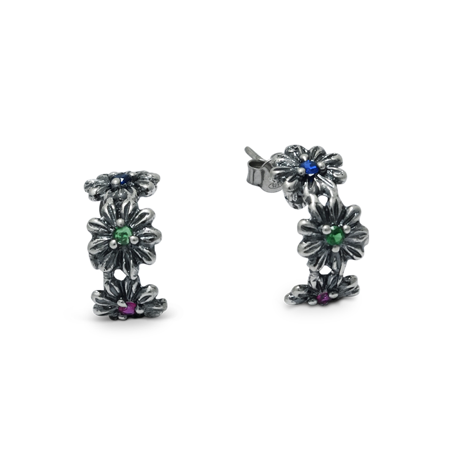 Orecchini in argento Primule D'Argento OrPrm12-multicolor