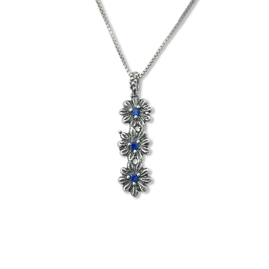 Collana in argento Primule D'Argento Prm12-Blu