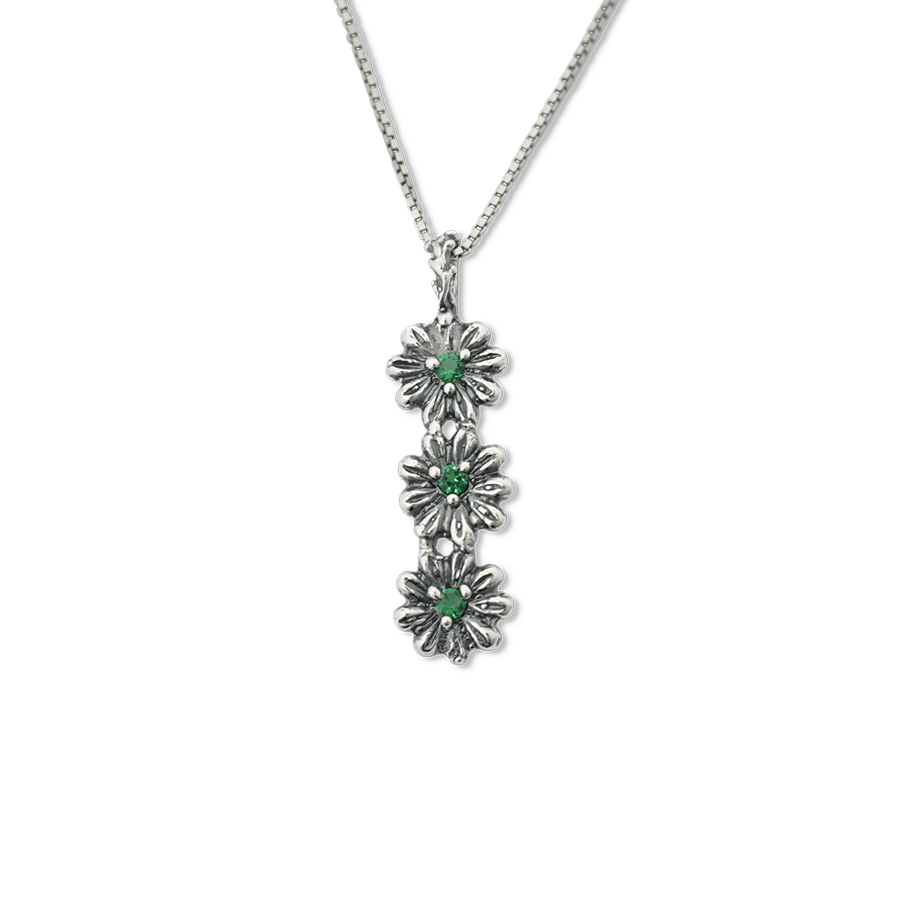 Collana in argento Primule D'Argento Prm12-Verde