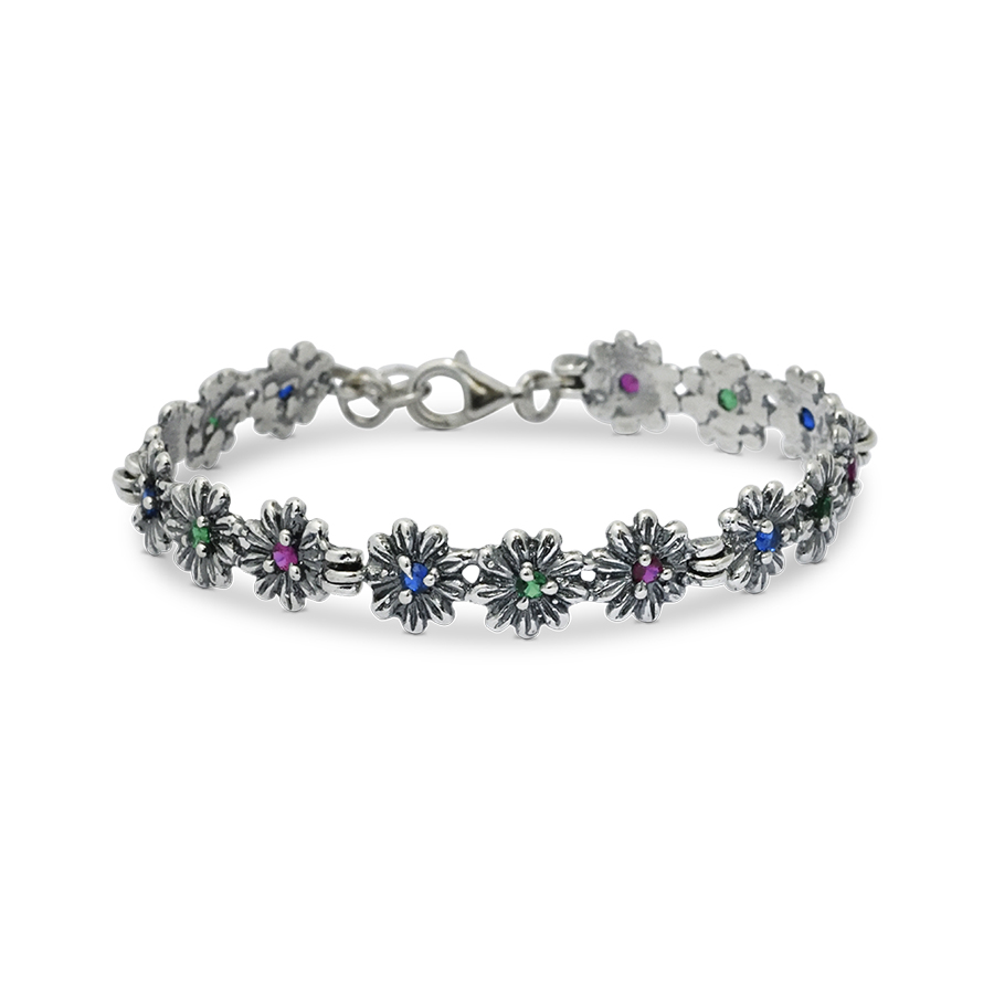 Bracciale in argento Primule D'Argento BrPrm12-multicolor