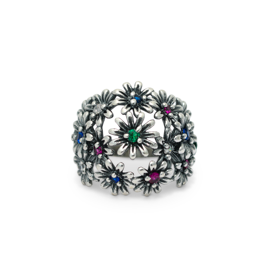 Anello in argento Primule D'Argento AnPrm13-multicolor