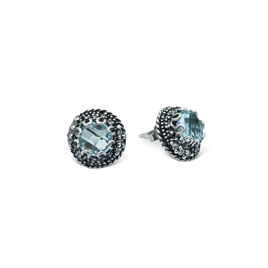 Orecchino in argento Exclusive OrExl02 Acqua Marina