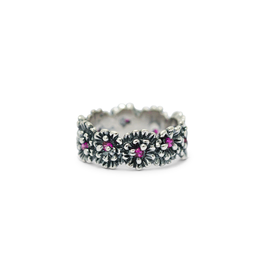 Anello in argento Primule D'Argento AnPrm14-Rosso