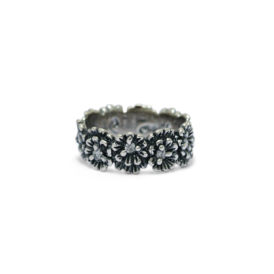 Anello in argento Primule D'Argento AnPrm14-bianco