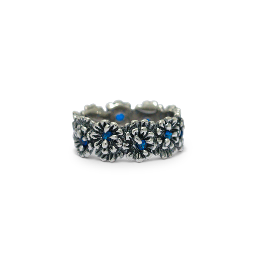 Anello in argento Primule D'Argento AnPrm14-blu