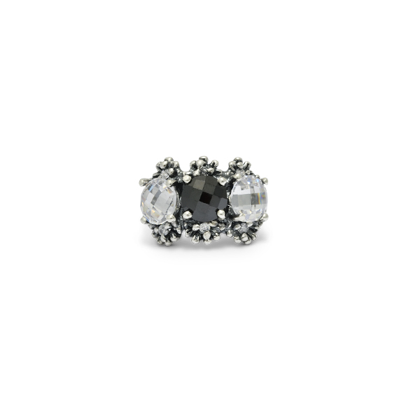 Anello Primule Edizione Limitata AnED15-bianco/Nero