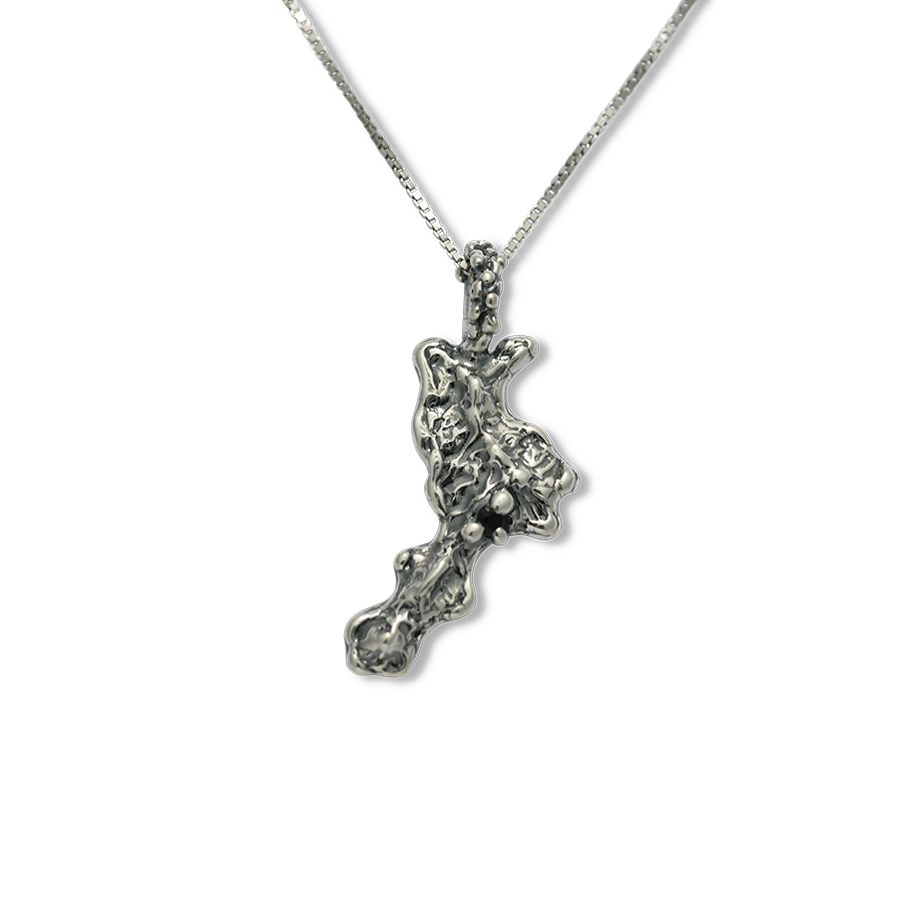 Collana in argento Calabria da indossare Cal03-N