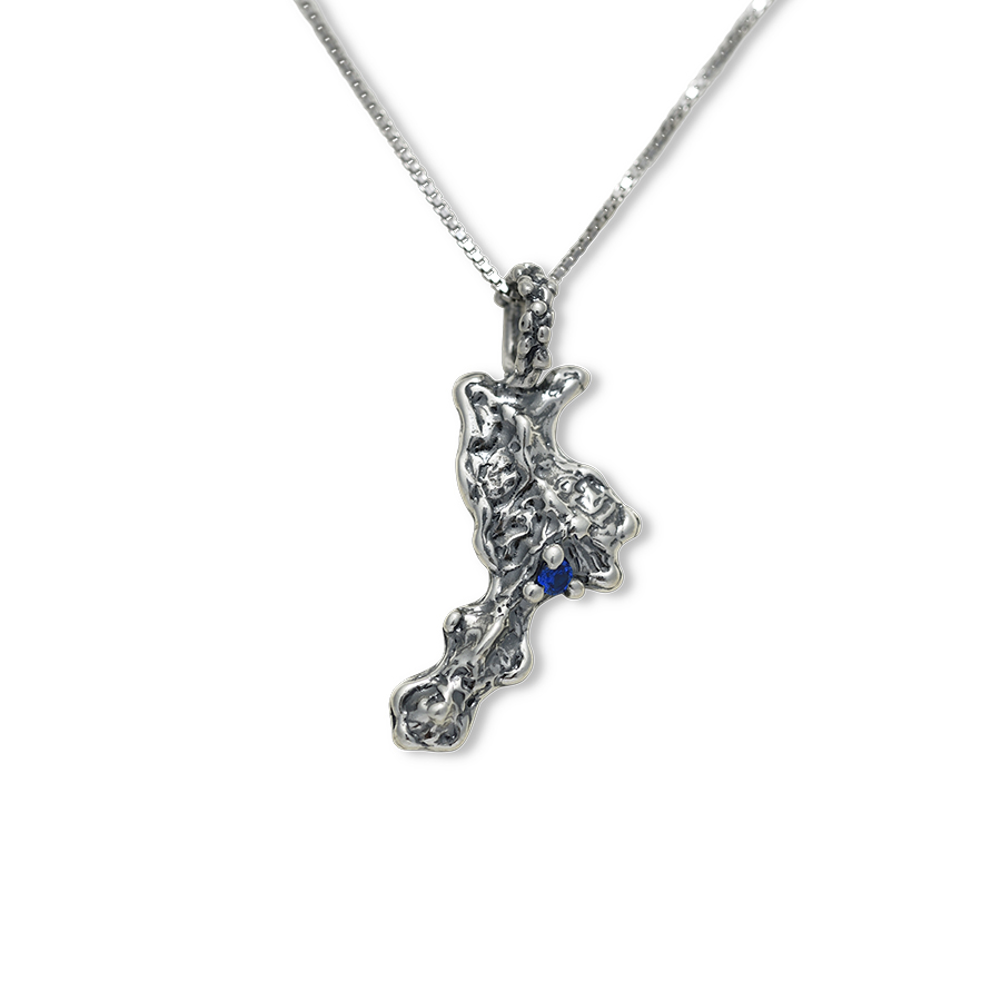 Collana in argento Calabria da indossare Cal03-B