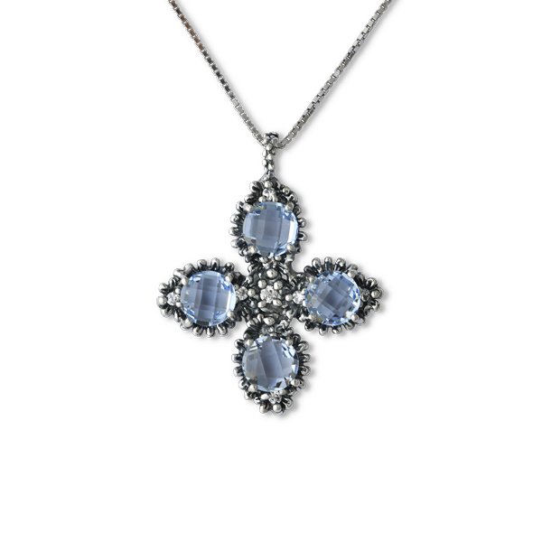 Collana Primule Edizione Limitata CrED15-Topazio Azzurro