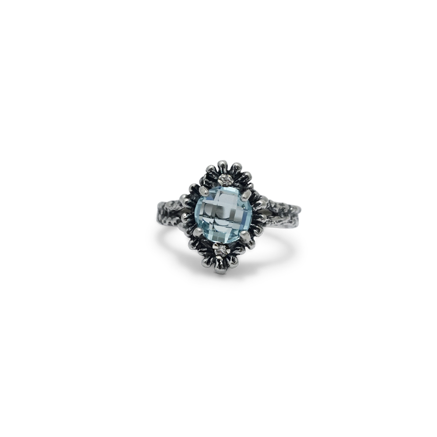 Anello Pimule Edizione Limita AnEd14-Topazio Azzurro